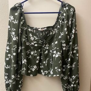 Floral long sleeve blouse